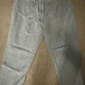 Arizona Jeans Co Mom Jeans Women's 1 7 Charcoal Wash Denim Tapered Leg NWT